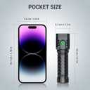 WdtPro Rechargeable Flashlights High Lumens, 2000mAh Super Bright LED Flashlight, Metal Pocket Flash Light Small EDC Flash Light for Home Camping Fishing Hiking