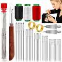 4 x JUNCHONG Sewing Set 39Pcs Sewing Tool Set, Big Eye Steel Sewing Needles Kit with 30 Needles & Seam Ripper, Beginner Sewing Work Set