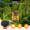 Solar Lantern Outdoor, Hummingbird Solar Light for Grave Cemetery Decor, Waterproof Garden Yard Solar Lights, Heavenly Gift for Mom Grandma Women on Mother Day, Memorial Day, Christmas
