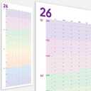2 x Large Wall Calendar 2026 (39 x 17 inches - Rolled) Dry Erase Calendar for Wall, Erasable Wall Planner, Vertical Layout, Quality Large Print, Gloss Lamination, Colorful Design.