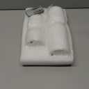 White Ribbed Flameless Pillar Candles with Remote, Real Wax Flickering Battery LED Candles Set of 2