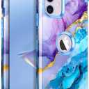 Casetego for iPhone 12/ 12 Pro 6.1 inch, Three Layer Heavy Duty Sturdy Shockproof Protection Full Rugged Hard PC+Soft TPU Bumper Protective Girls Case, Acid