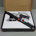 NBCP Guitar Hero Guitar, Wireless PC Guitar Hero Controller for PlayStation 3 PS3 with Dongle for Clone Hero, Rock Band Guitar Hero Games White