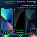 IMBZBK [Auto-Dust Removal] 3 Pack Privacy Screen Protector for iPhone 13 Anti Spy Private Accessories, Case Friendly Film, Military Grade Tempered Glass 3 Camera Lens Protector