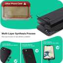 ONES Thin Case for iPhone SE3 SE2 SE / 8/7,Carbon Fiber Pattern Cover Shockproof Protective Phone Case with Minimalist Design and Scratch Resistant Fingerprint Prevention,Black