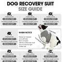 BRKURLEG Chest Recovery Suit for Dogs, Dog Chest Wound Cover, Breathable & Soft Pet Surgery Recovery Suit, Anti-Licking Wound Vest, Not for Spay/Neuter Surgeries, Pet Cone Alternative, Grey XXL