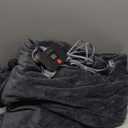 Westinghouse Electric Blanket Full Size, Super Cozy Soft Flannel 80"" x 84"" Heated Blanket with 10 Fast Heating Levels & 1-12 Auto-Off, Machine Washable, ETL&FCC Certification, Charcoal