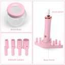 Makeup Brush Cleaner Dryer, Neeyer Super-Fast Electric Brush Cleaner Machine Automatic Brush Cleaner Spinner Pink color