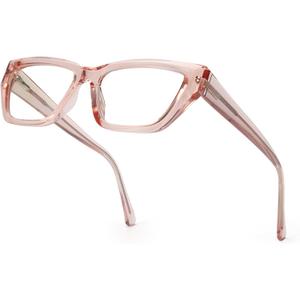 SODQW Pink Cateye Blue Light Glasses for Women, Trendy Cat Eye Anti Blue-light Glasses for Computer/TV/Phone/Gaming