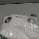 NICETOWN Grommet Top Sheer Curtains - White Sheer Home Decoration Window Coverings for Loft (54" Width x 45" Length, Set of 2)