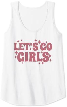 Womens Let's Go Girls, Party, Bachelorette Party, Bridal, Funny Tank Top, XL