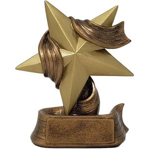 Decade Awards Gold Star Trophy - 5 or 7 Inch Tall | Gold Star Award | Employee Superstar Recognition Trophy - Engraved Plate on Request (7 Inches Tall)