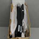 Bamboo Bread Box with Cutting Board, Double Layer Extra Large Bread Storage Bin with Door Panel for Kitchen Counter (Black)