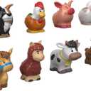 Fisher-Price Little People Toddler Toys Farm Animal Friends 8-Piece Figure Set for Pretend Play Ages 1+ Years