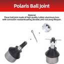 2PCS Lower Ball Joint & Removal Puller Tool For Polaris ATC ATP Magnum Scrambler Sportsman Ranger Xpedition Xplorer Trail Blazer Trail Boss 250 330 325 335 350 400 425 450 500 600 700 800 7061158