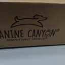 CANINE CANYON Folding Raised Dog Cot, Large Outdoor Elevated Dog Bed, Cooling Chew Proof Pet Cots Bed, Portable, Heavy Duty Up to 160 lbs, Pet Cot for Camping, Home, Black, 43"x27"x7"