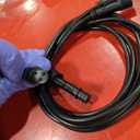 PATIKIL 3.28Ft 2 Pin Extension Cable Wire, 2Pcs 22 AWG Waterproof IP67 Connector with Male and Female at Both Ends for LED Strips, Black