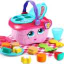 LeapFrog Shapes and Sharing Picnic Basket, Pink, 8.7" X 6.7" X 6.2"