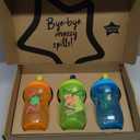 Tommee Tippee Sportee Water Bottle, for 12m+, 10oz, Pack of 3 Non-Spill Sippy Cups for Toddlers, Orange, Green and Blue, with Bite-Resistant Spout, Easy-Hold and BPA Free (Small)