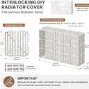 28 Pack Radiator Covers for Home PP Baseboard Heater Covers for Radiators