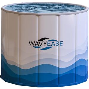 New Upgraded Portable Bath Tub for Adults -(31.5"L x 26"H) Foldable Cold Plunge Tub for Recovery - Collapsible Soaking Bath Tub for Shower Stall Home SPA - Outdoor Ice Bathtub for Athletes (White)