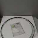 Round Mirror, 18 inch Black Metal Frame Circle Mirror, HD Eco-Friendly Round Bathroom Mirror for Wall, Modern Round Hanging Mirror for Bathroom, Hallway, Livng Room, Easy to Install