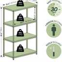 Furinno Simplistic Book Shelf, 4-Tier Tall Wide Bookshelf, Metal Frame Bookcases, Metal Storage Shelves, Storage and Organization, 11.8 x 23.6 x 38.6, for Living Room, Home Office, Bedroom, Amber Pine