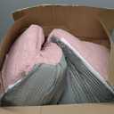 2-in-1 Toddler Chair Sherpa Couch - Soft Kids Lounger for Bedroom, Convertible Sofa for Girls and Boys, Reading Chair, Pink