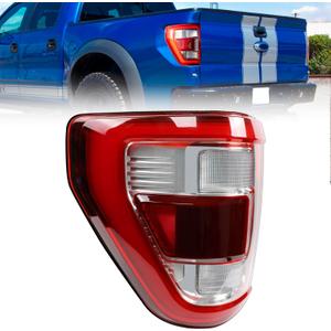 LED Tail Light Assembly Brake Rear Lamp W/Blind Spots Compatible with Ford F150 F-150 King Ranch Lariat Limited Platinum 2021 2022 2023 Replace ML3Z-13405-D (Left Driver Side)