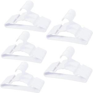 120-Piece White Plastic Baby Nursery Closet Hangers, Anti-Slip Laundry Infant Pant Hanger for Newborn Clothes Gift, Ultra-Thin Hanger for Girl Boy Toddler