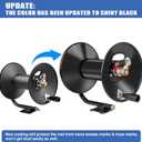 MEKOH Pressure Washer Hose Reel 100ftx3/8/130ftx1/4, 4000PSI Heavy Duty Power Washer Hose Reel with M22-14 Fitting, Hand Crank Metal Reel with Wall/Trailer/Van Mount, Manual Hose Reel for Water