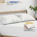 Thread Spread 100% Egyptian Cotton King Size Pillow Cases Set of 2 - Luxury 600 Series Bliss Collection Pillow Cases King Size (Ivory Stripe), Soft Cooling Hotel Cotton Pillowcases