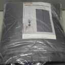 QNLONG Magnetic Thermal Insulated Door Curtain Fits 30"X80" Doors, Thermal Door Cover for Winter Curtain Size 32x82 Inch Oxford and Cotton Fill (Dark Gray)