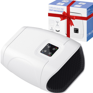 Hand Massager with Heat and Compression, Cordless Electric Hand Massager, 3 Levels Pressure for Finger