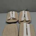 OIAHOMY 4 Pack Storage Baskets for Organizing, Small Bins for Shelves, Cute Decorative Storage Bins, Organizer Baskets for Gifts Empty, 11.8''Lx7.8''Wx4.7''H, Brown/White