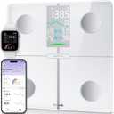 Ovutek Smart Body Fat Scale, High Accurate Digital Bathroom Scale with 13 Body Composition Metrics Including BMI, Muscle Mass, Most Accurate to 0.05lb with Fitness App, White