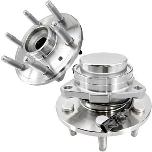 2Pcs 515097 Front Wheel Bearing Hub Assembly Fit for Cadillac Escalade ESV, for Chevy Silverado 1500 Avalanche Cheyenne Suburban Tahoe, for GMC Yukon/Yukon XL/Sierra 1500, 6 Lug w/ABS