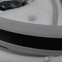 Low Profile Bladeless Ceiling Fan with Lights & Remote - 19.7" Flush Mount Fandelier Light Fan for Bedroom/Kitchen, 3000-6000K Dimmable LED, 6-Speed Modern Fan with Lights for Home/Office