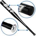 2 Packs 25 Inch Baseball Bat Self-Defense Softball Bat Home Defense Lightweight Aluminum Alloy, 63.5x5x5