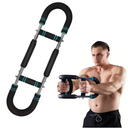 Adjustable Power Twister Bar For Arm Strength, Chest Stength Training Exercise Equipment, Heavy Duty Steel Construction, 66-88 110LBS, Portable Power, Detachable, Home Workout, Fitness.