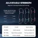 Twister Arm Trainer Equipment Adjustable Spring Workout Bar Fitness, Forearm Triceps Chest Enhanced Exercise Strengthener, Upper Body Strength Training Machine for Men (120-150lbs)