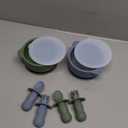 KeaBabies 2-Pack Baby Bowls with Suctions, Lids - Silicone Toddler Suction Bowls for Baby Boy, Girl, Kids, Food Grade Silicone, BPA-Free, Dishwasher Safe, Toddler Eating Essentials (Slate), KeaBabies 4-Pack Silicone Baby Spoons and Forks Set - Baby L