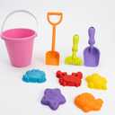 2 x Sand Toys for Toddlers, with Collapsible Bucket and Shovels for Kids with Bag, Travel Toys for Boys Baby Girls
