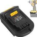 MIL18DL Battery Adapter Converter,Compatible with Milwaukee 18V Lithium Batteries Convert to Dewalt's 20V Lithium Batteries, Fits Dewalt 20V Cordless Tools(Not Made in Milwaukee or Dewalt)