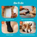 Anti-Slip Socks for Dogs - Breathable & Washable Non Slip Grippy Socks, Rubberized Paw & Adjustable Strap, Secure Fit to Prevent Slipping, Paw Protection for Senior Dogs, 4 Pack (Size S)