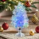 Christmas Tree Decoration with 6H Timer RGB Coloring Lighting Changing or Warm Light 3 AA Battery & USB Operated for Christmas Festival Decorations Gifts (Colorful Tree)