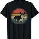 Corgi Dog Retro Vintage 60s 70s Funny Corgi Loves Gift T-Shirt Medium