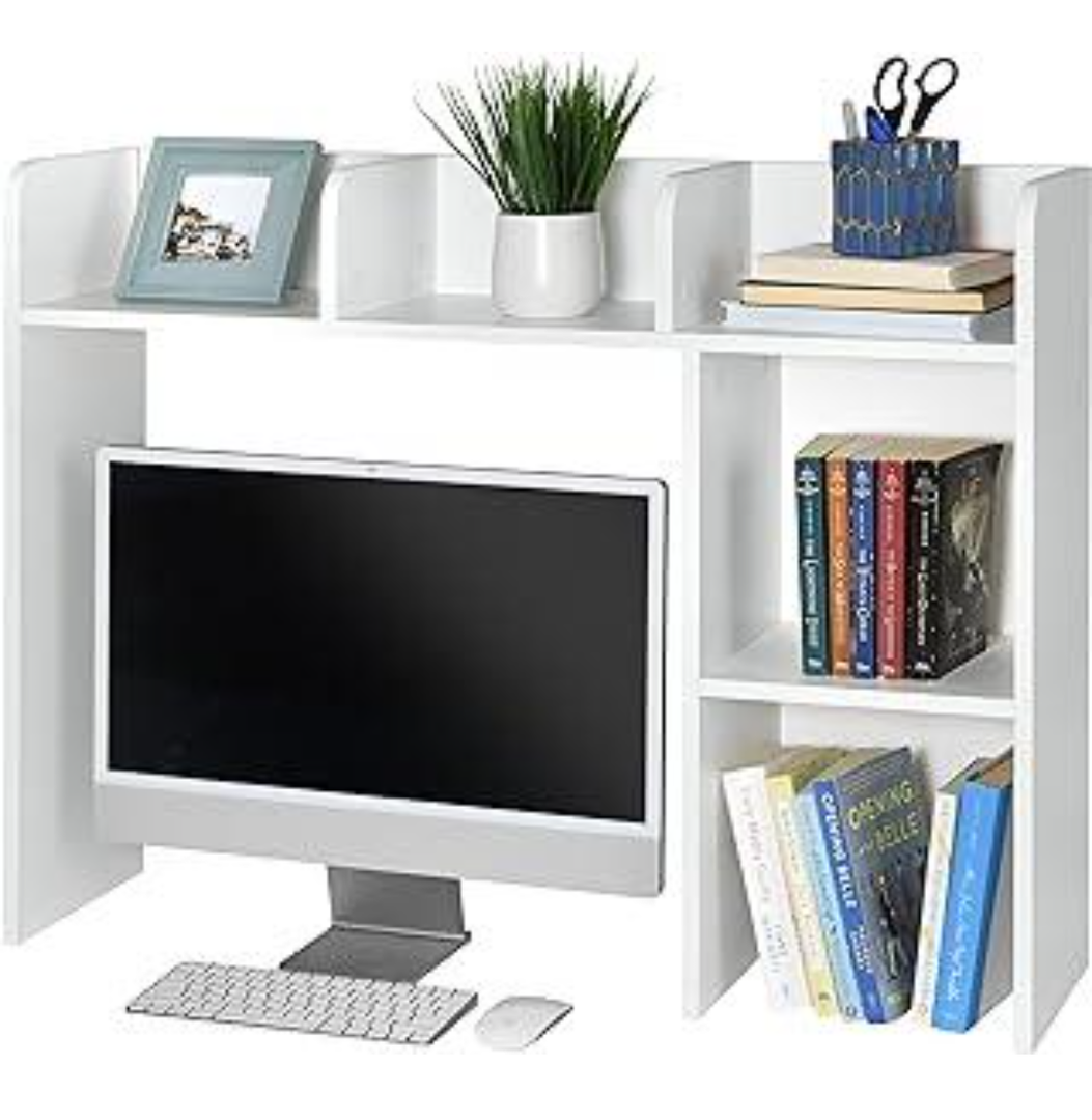 GlossyEnd Sturdy and Elegant Wood Dorm Desk Bookshelf Organizer, Office Desk Bookshelf Holder, Desktop Bookshelf Storage, Desk Book Organizer, Collage Dorm Desk Bookshelf, White GlossyEnd Sturdy and Elegant Wood Dorm Desk Bookshelf Organizer, Office Desk Bookshelf Holder, Desktop Bookshelf Storage, Desk Book Organizer, Collage Dorm Desk Bookshelf, White