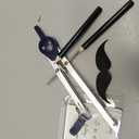 Mr. Pen- Compass for Geometry, Compass with Pencil, Compass Drawing Tool, Drawing Compass, Math Compass, Drafting Tools, Drawing Tools, Geometry Compass, Circle Drawing Tool (Silver)