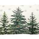 AVOIN colorlife Christmas Trees Snowflake Extra Long Lumbar Pillow Cover 14 x 36 Inch, Winter Holiday Long Body Pillow Case for Bed Sofa Bench